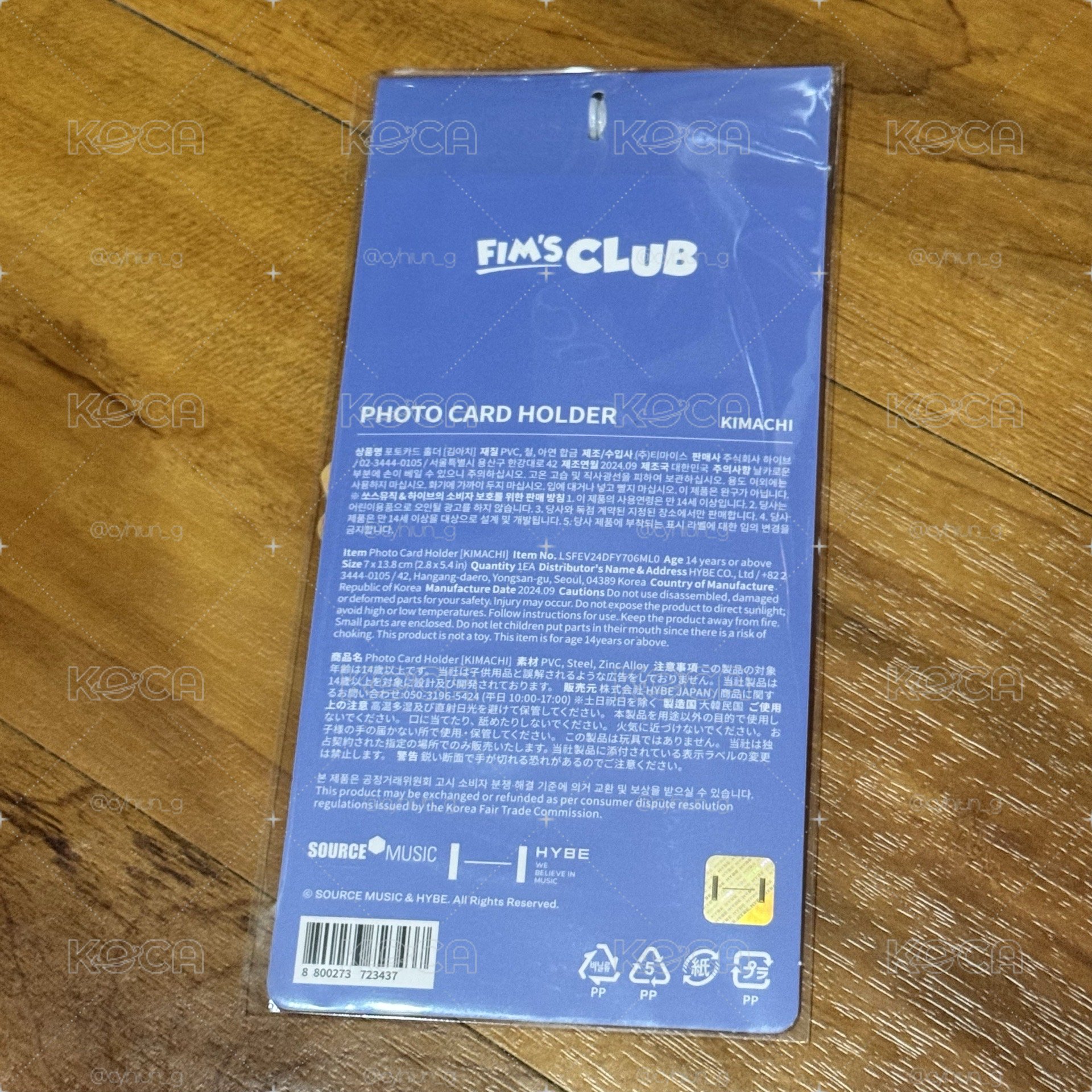 FIM’S CLUB 卡套 (組) KIMACHI