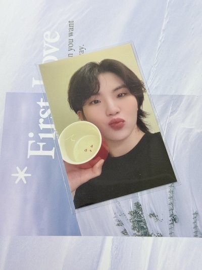李知勳 WOOZI 餐具卡（成員自製）