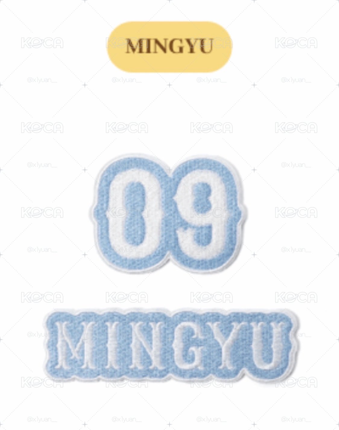 SVT克拉島刺繡貼 奎 一販