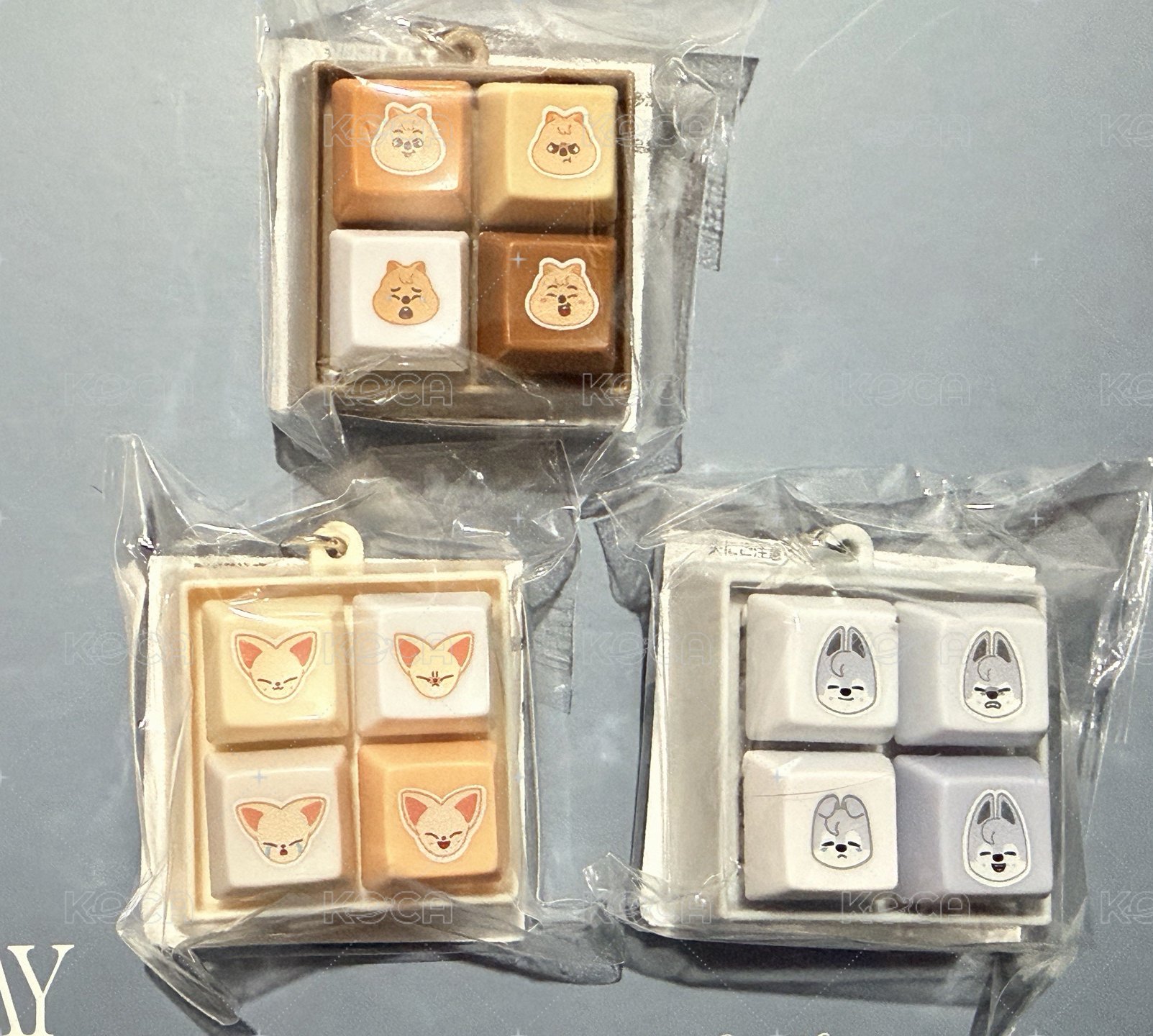 闊卡按鍵鑰匙圈