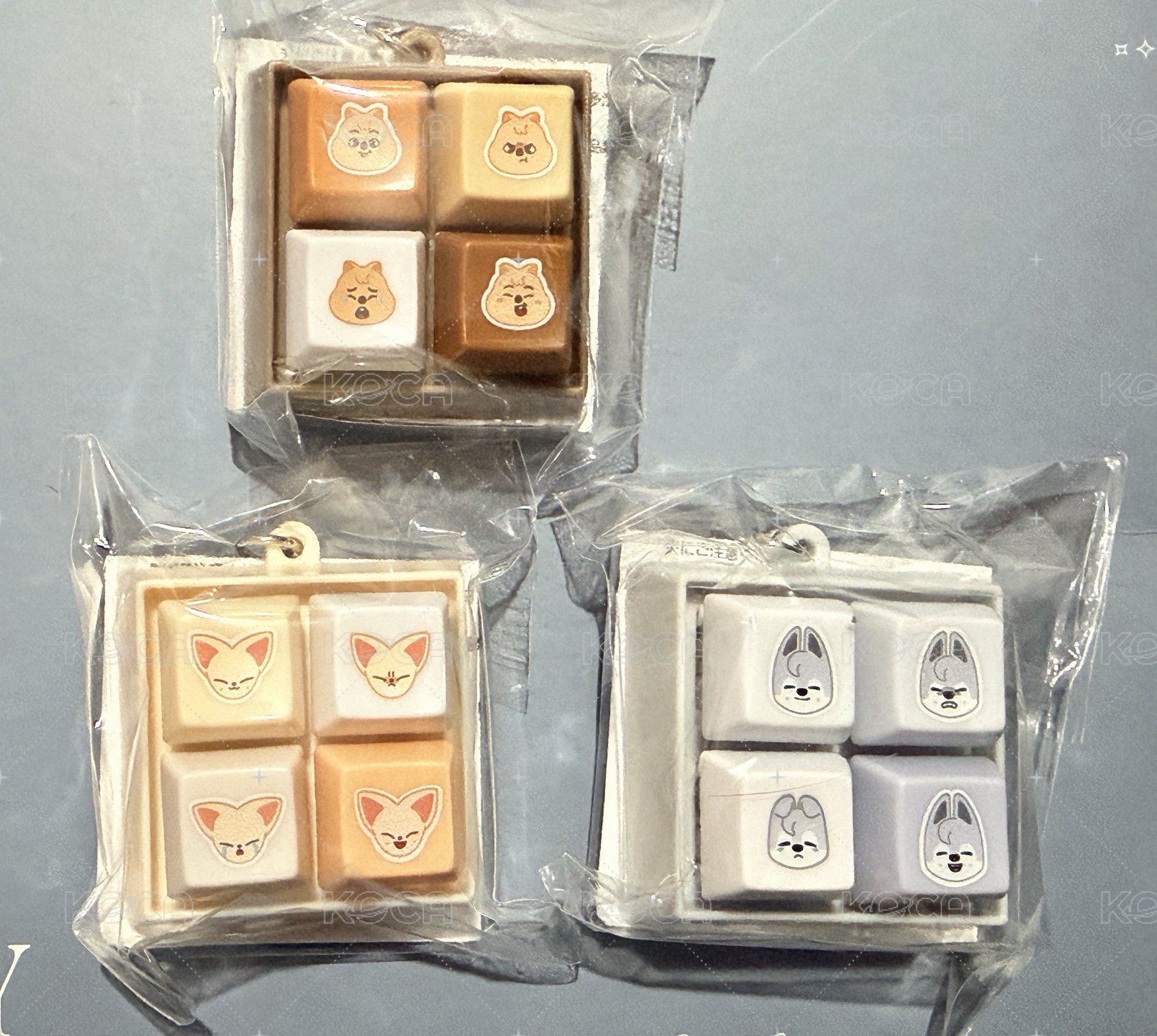 福西尼按鍵鑰匙圈