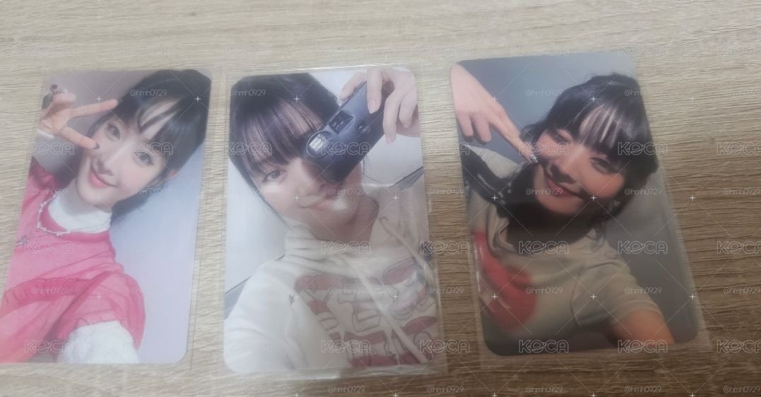 idle minnie solo特典卡 三張一起