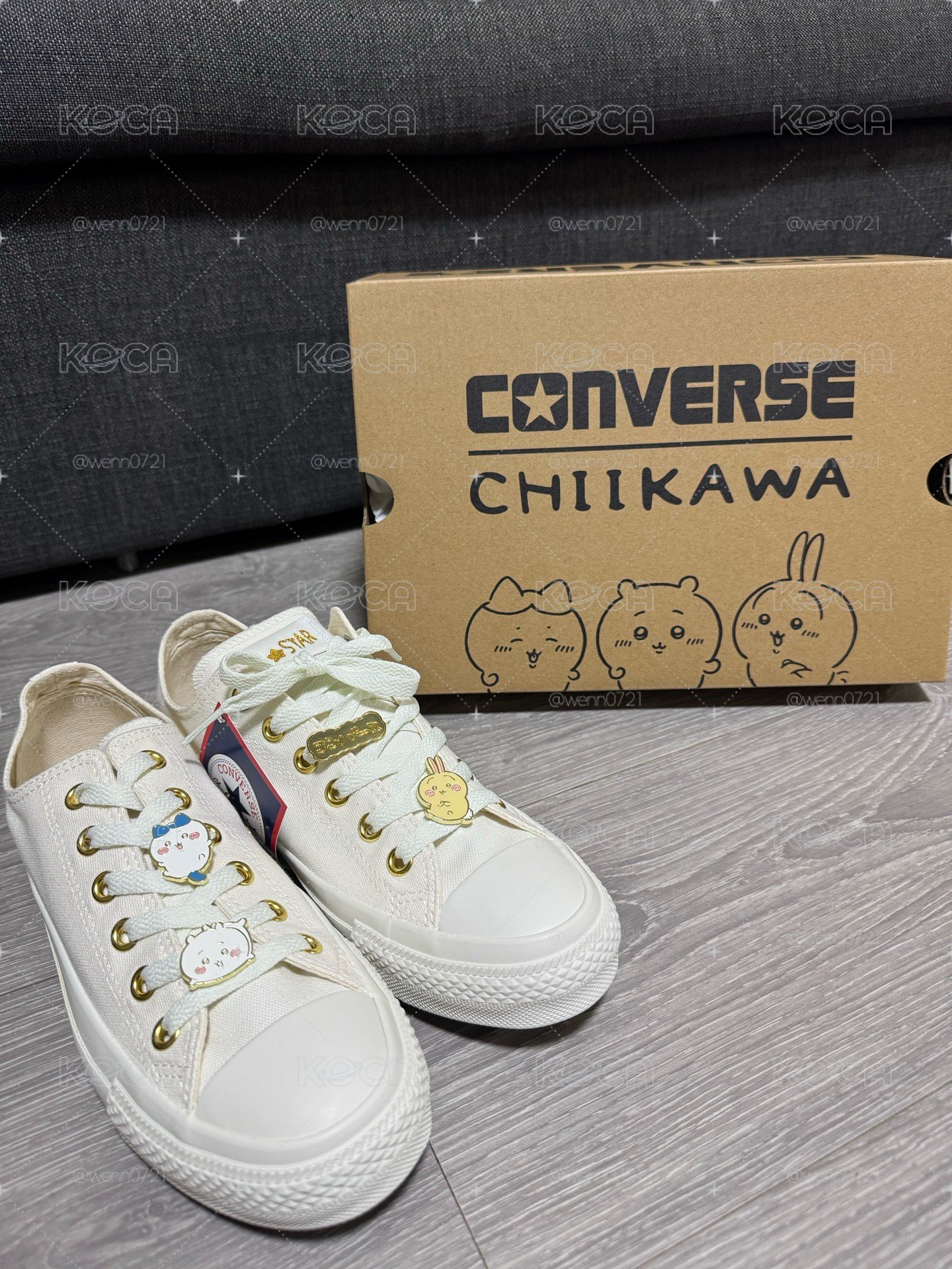 !!現貨!!吉伊卡哇兔兔 白帆布鞋