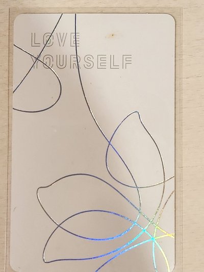 微瑕）SUGA 藍髮玧其 LY承 ver.V 專輯卡