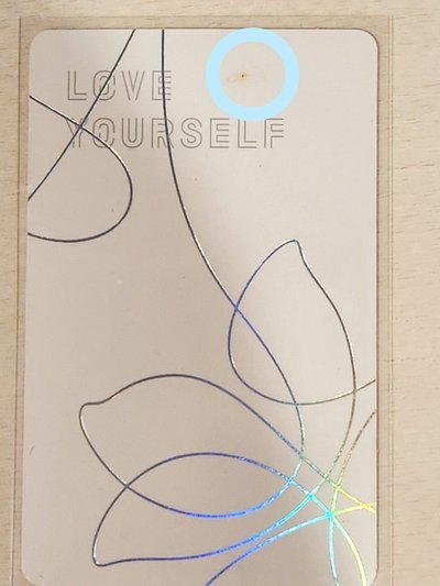 微瑕）SUGA 藍髮玧其 LY承 ver.V 專輯卡