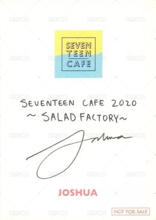 20’夏季CAFE 入場卡 / 場限卡  背面
