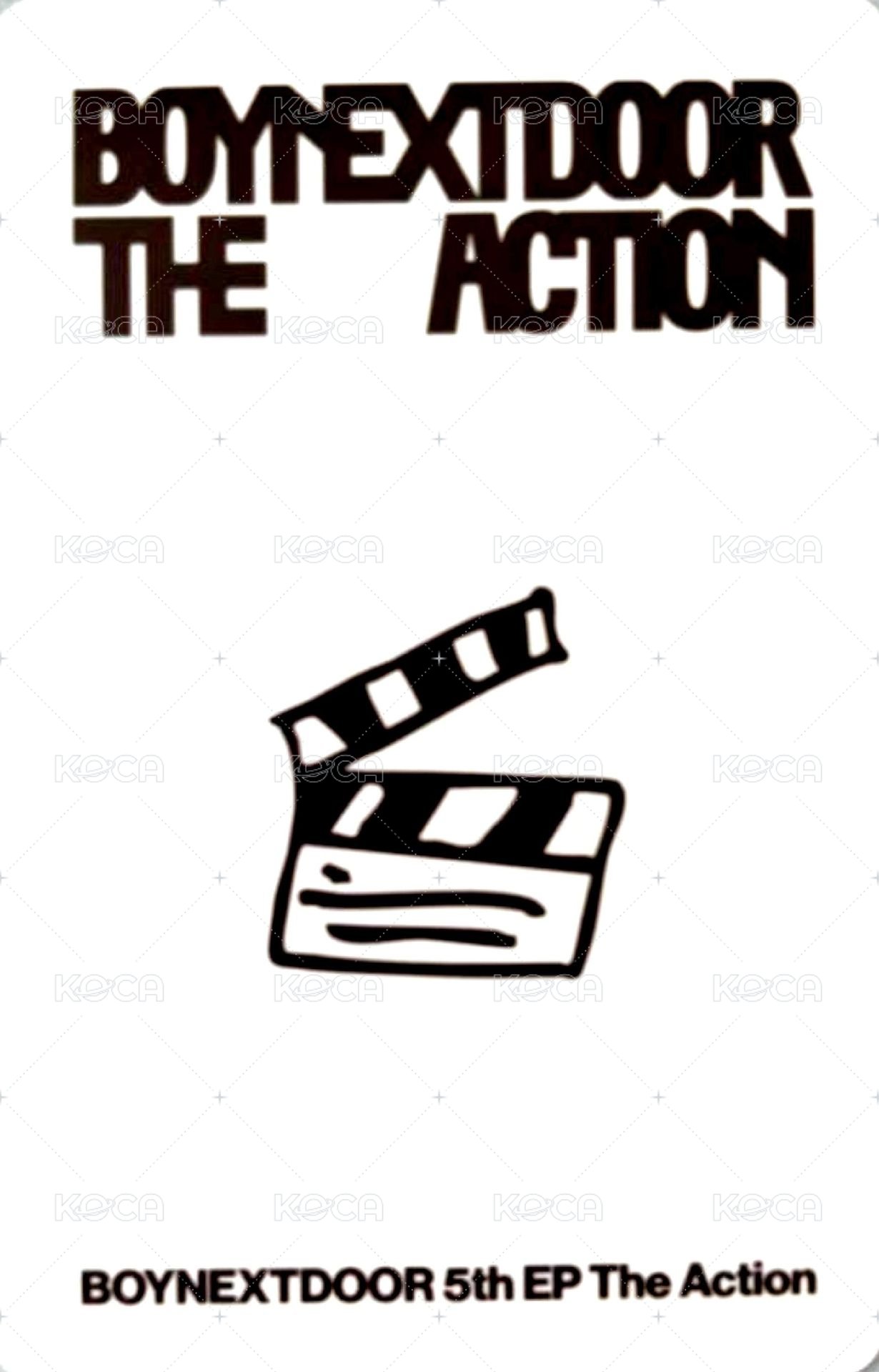 The Action yzy 線下2.0 北京 簽售卡  背面