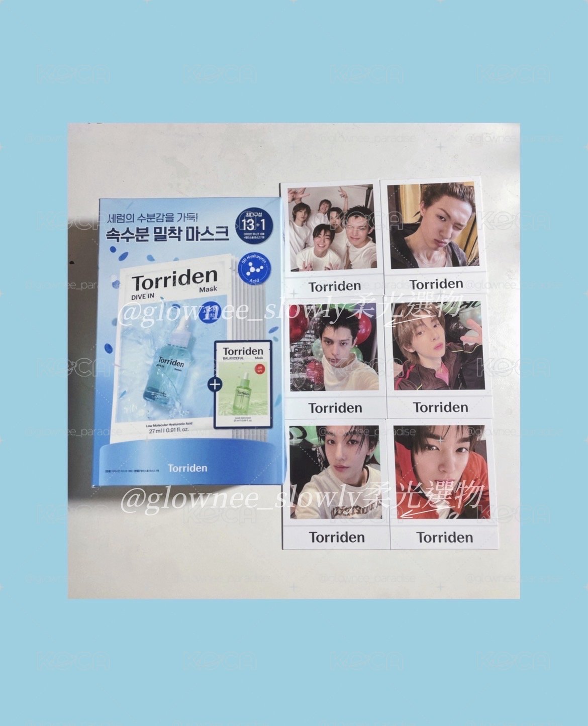 Torrident小卡一套送13+1玻尿酸面膜
