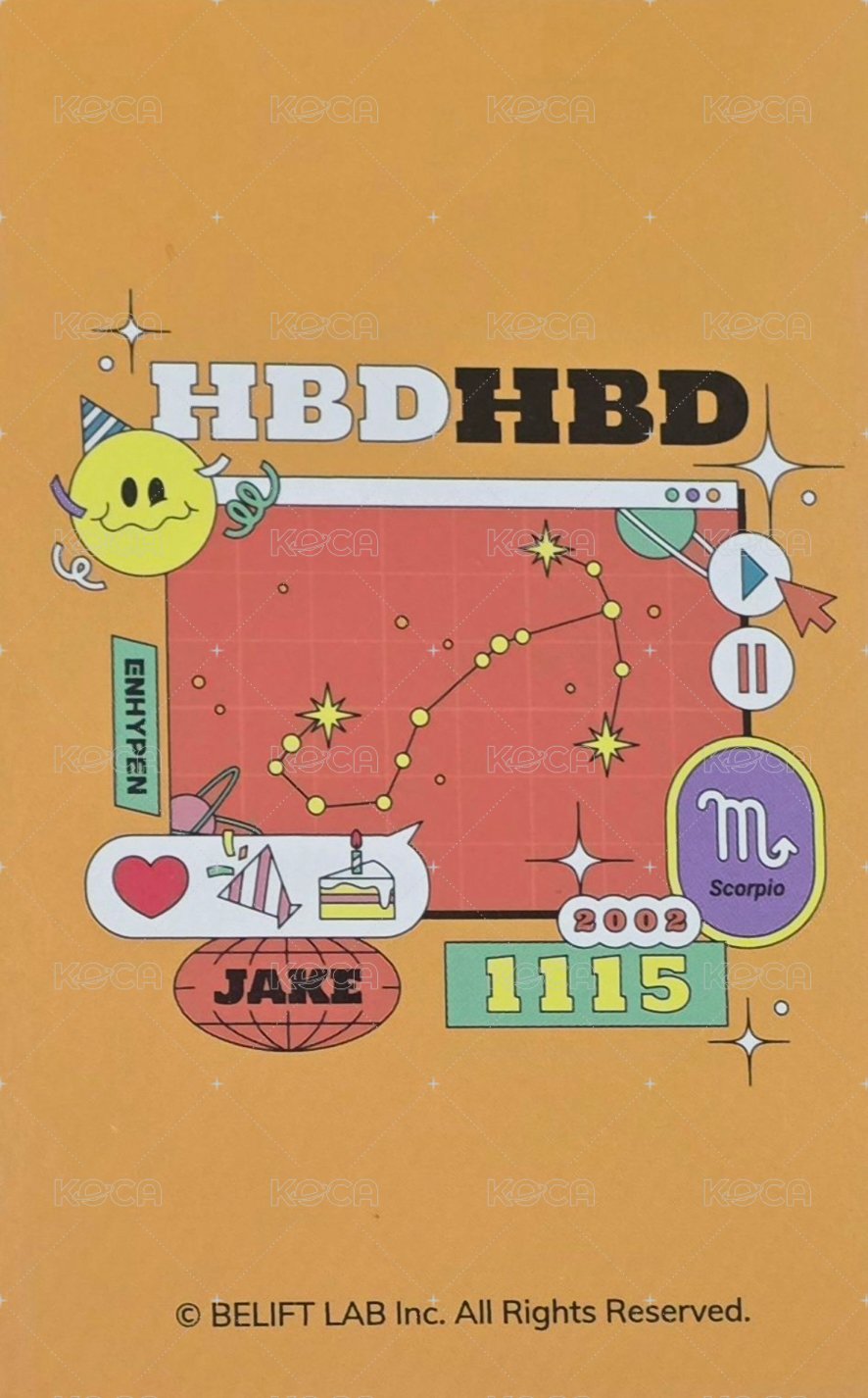 22生日禮 周邊卡 22年生日周邊卡包卡 背面