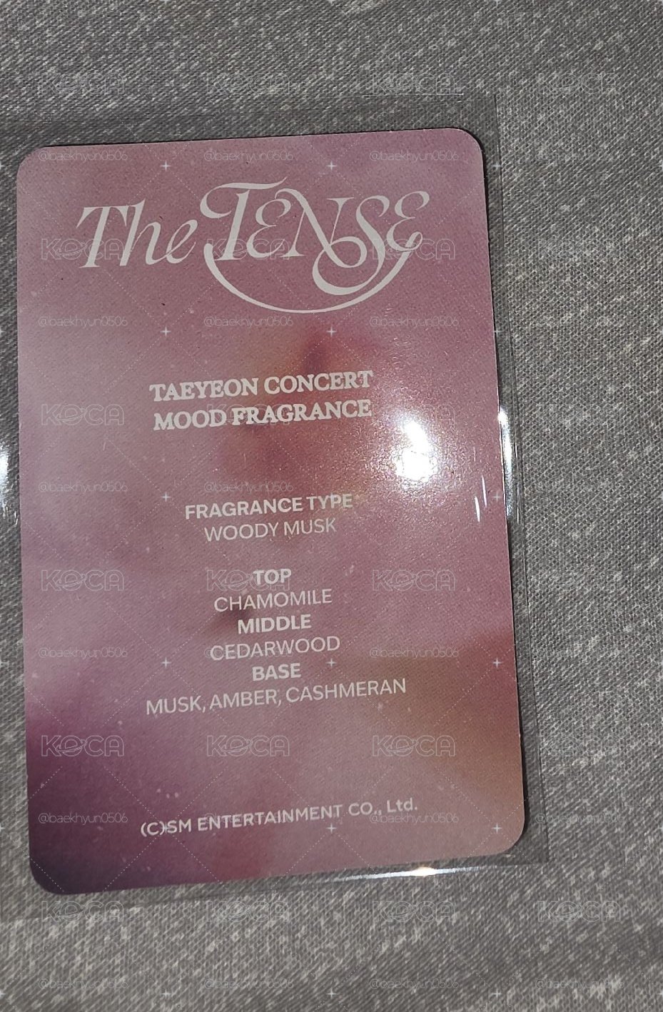 TAEYEON 太妍 The TENSE 香水卡