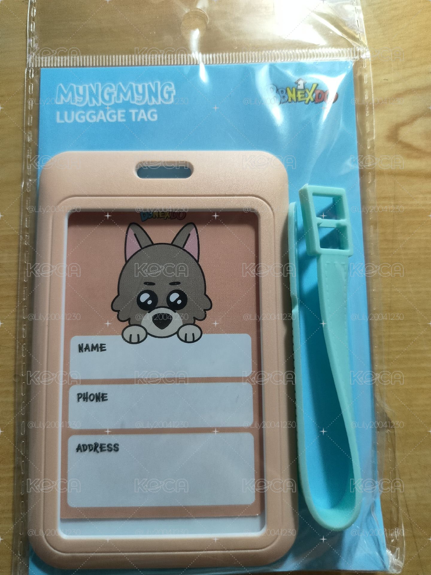 BBNEXDO 行李吊牌 MYNGMYNG