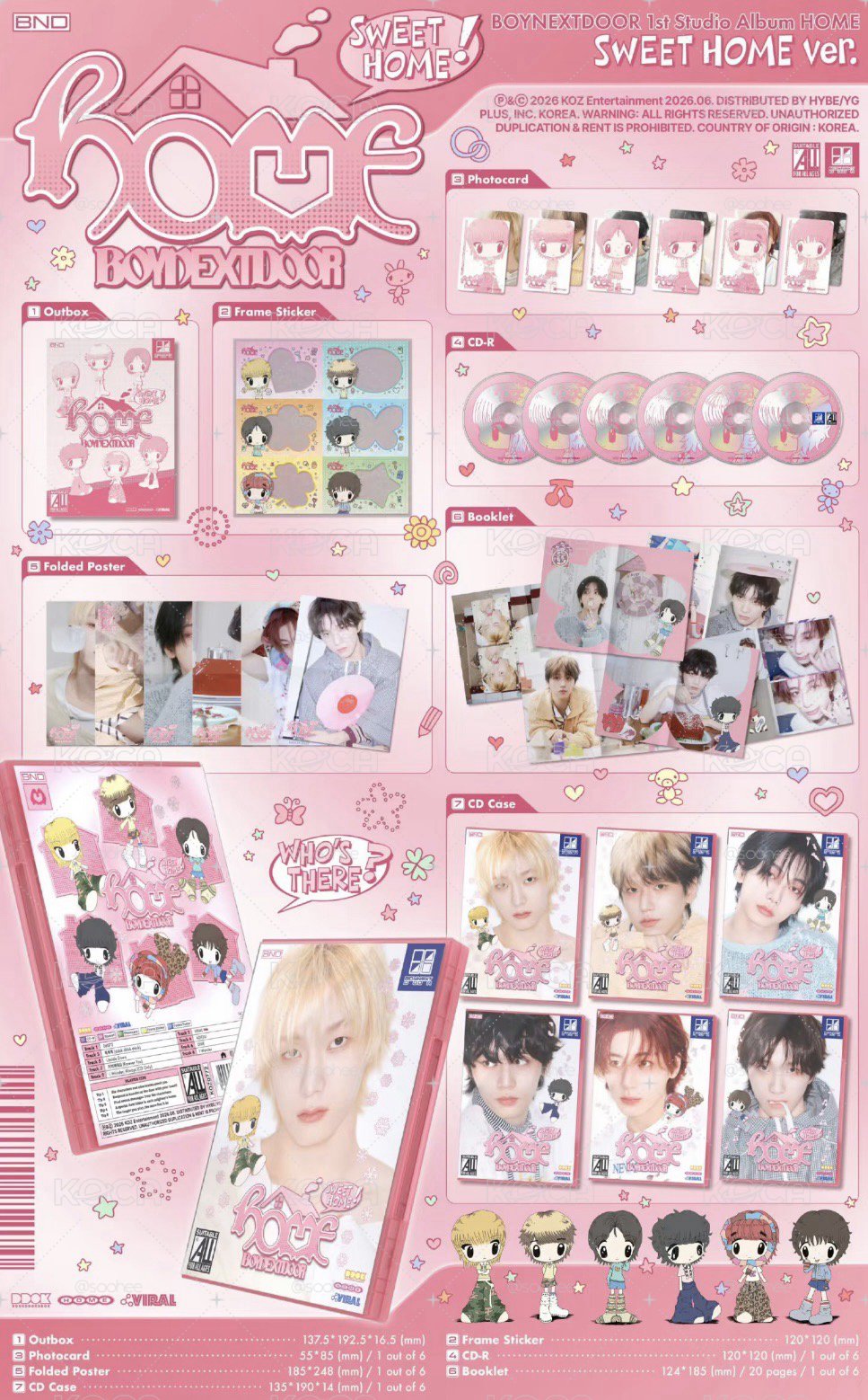 BOYNEXTDOOR HOME 單封應募專 含日wvs特典