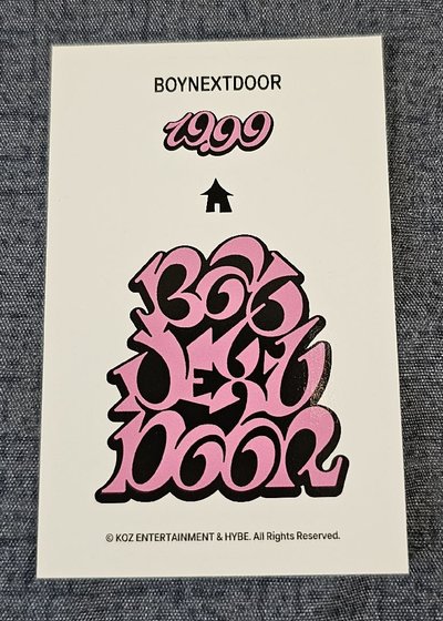 BOYNEXTDOOR 19.99 團卡
