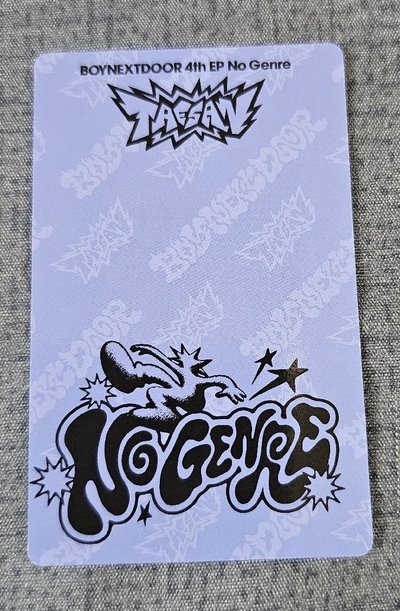 BOYNEXTDOOR "No Genre" 特典卡 TAESAN 