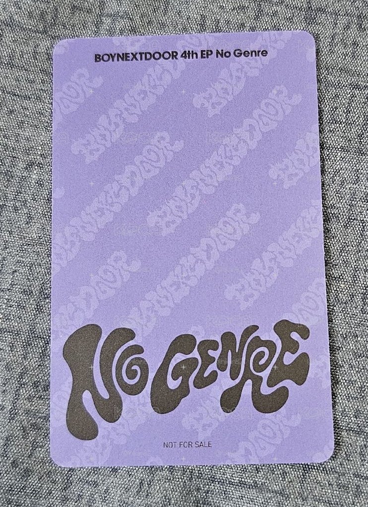 BOYNEXTDOOR "No Genre" WOONHAK 