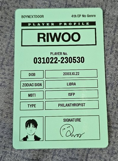 BOYNEXTDOOR "No Genre" RIWOO 