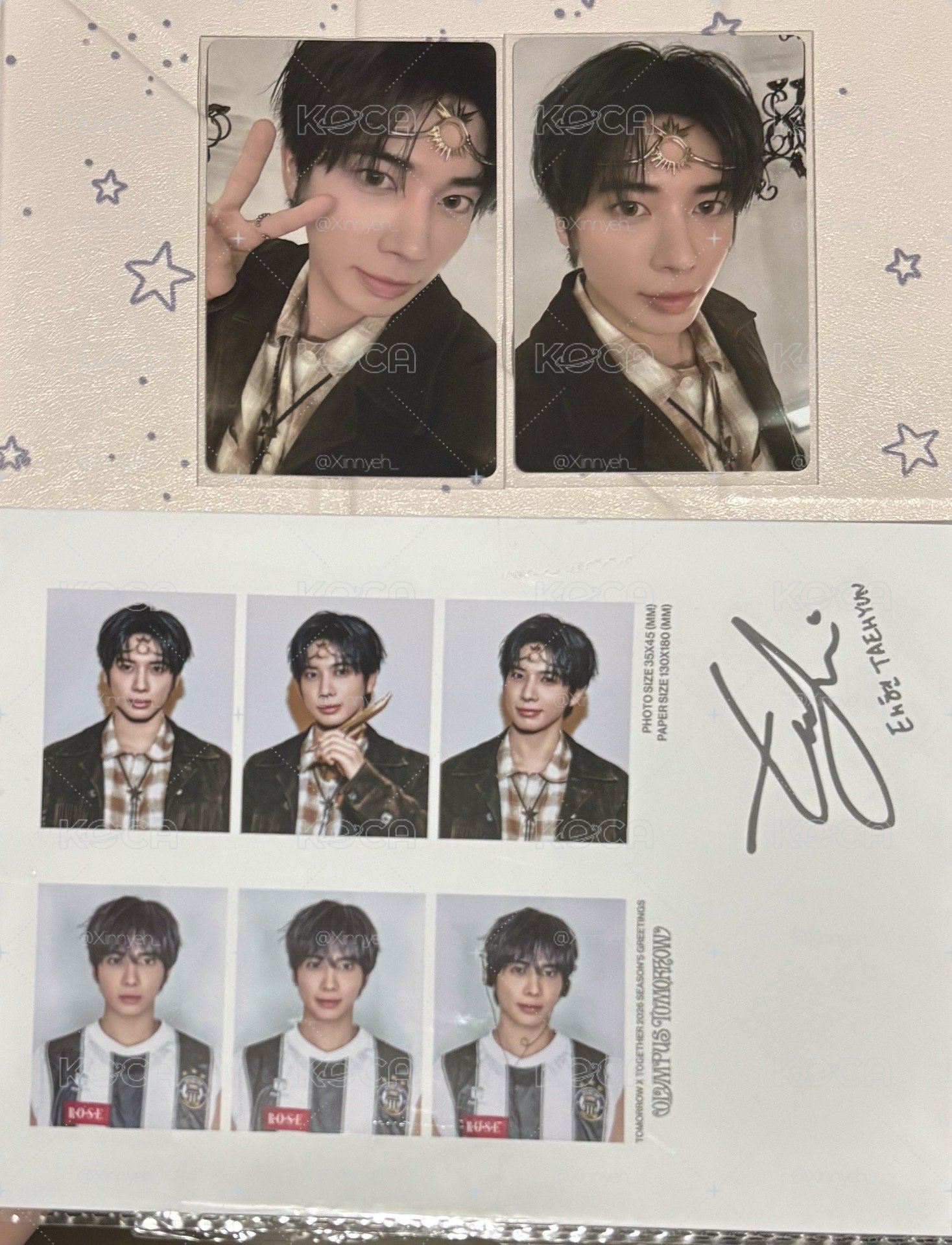 TXT 26年曆顯 三張一起