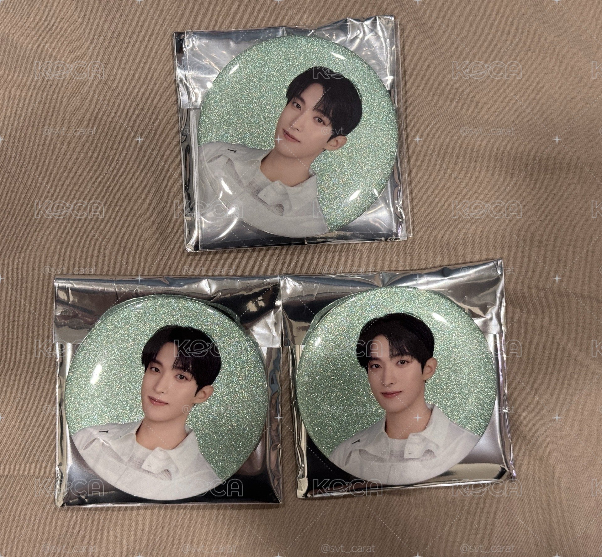 SEVENTEEN 日本FM YAKUSOKU CAN BADGE 已拆徽章 碩珉 DK