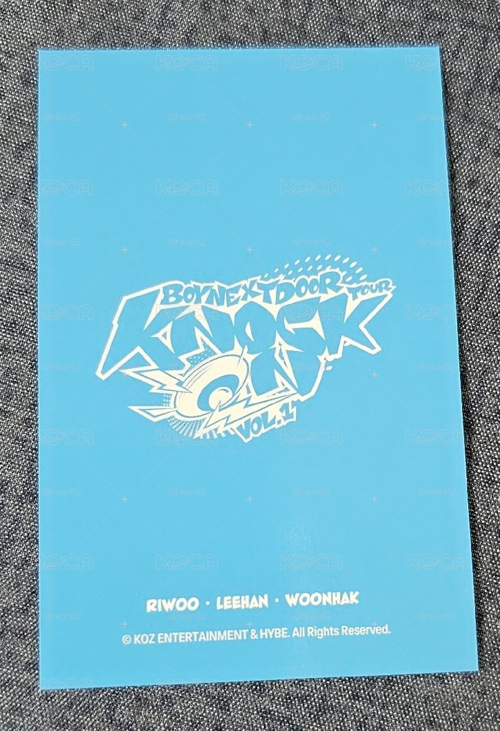 BOYNEXTDOOR Knock On Vol.1 巡迴演唱會RIWOO & LEEHAN & WOONHAK 