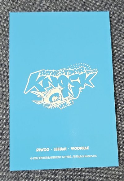 BOYNEXTDOOR Knock On Vol.1 巡迴演唱會RIWOO & LEEHAN & WOONHAK 