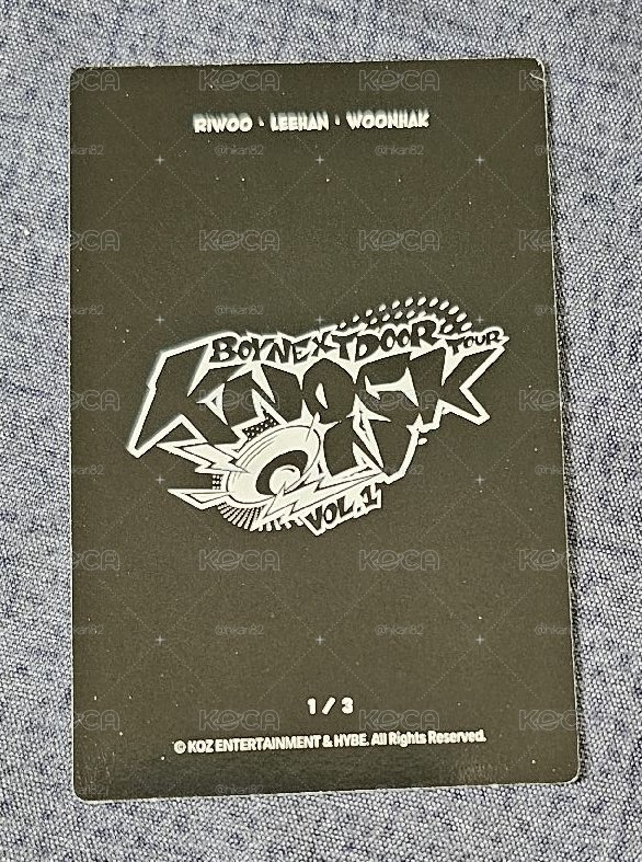 BOYNEXTDOOR Knock On Vol.1 巡迴演唱會RIWOO & LEEHAN & WOONHAK 