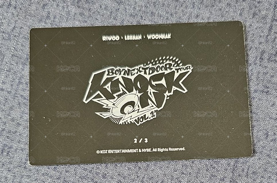 BOYNEXTDOOR Knock On Vol.1 巡迴演唱會RIWOO & LEEHAN & WOONHAK 