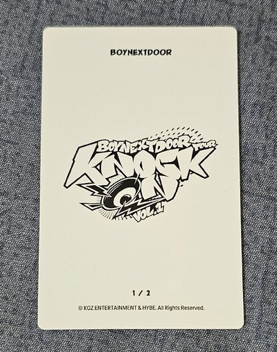 BOYNEXTDOOR Knock On Vol.1 巡迴演唱會團卡