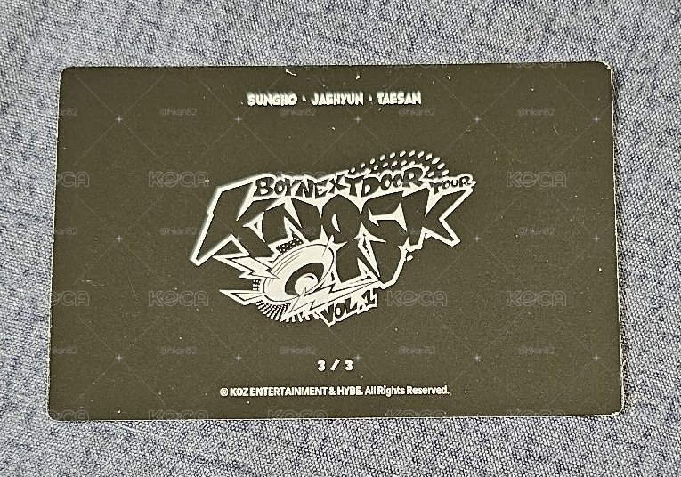 BOYNEXTDOOR Knock On Vol.1 巡迴演唱會JAEHYUN & SUNGHO & TAESAN 