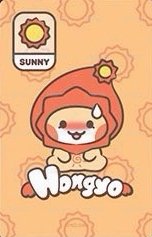 MIGHTEEZ 周邊卡 WEATHER FAIRY 背面