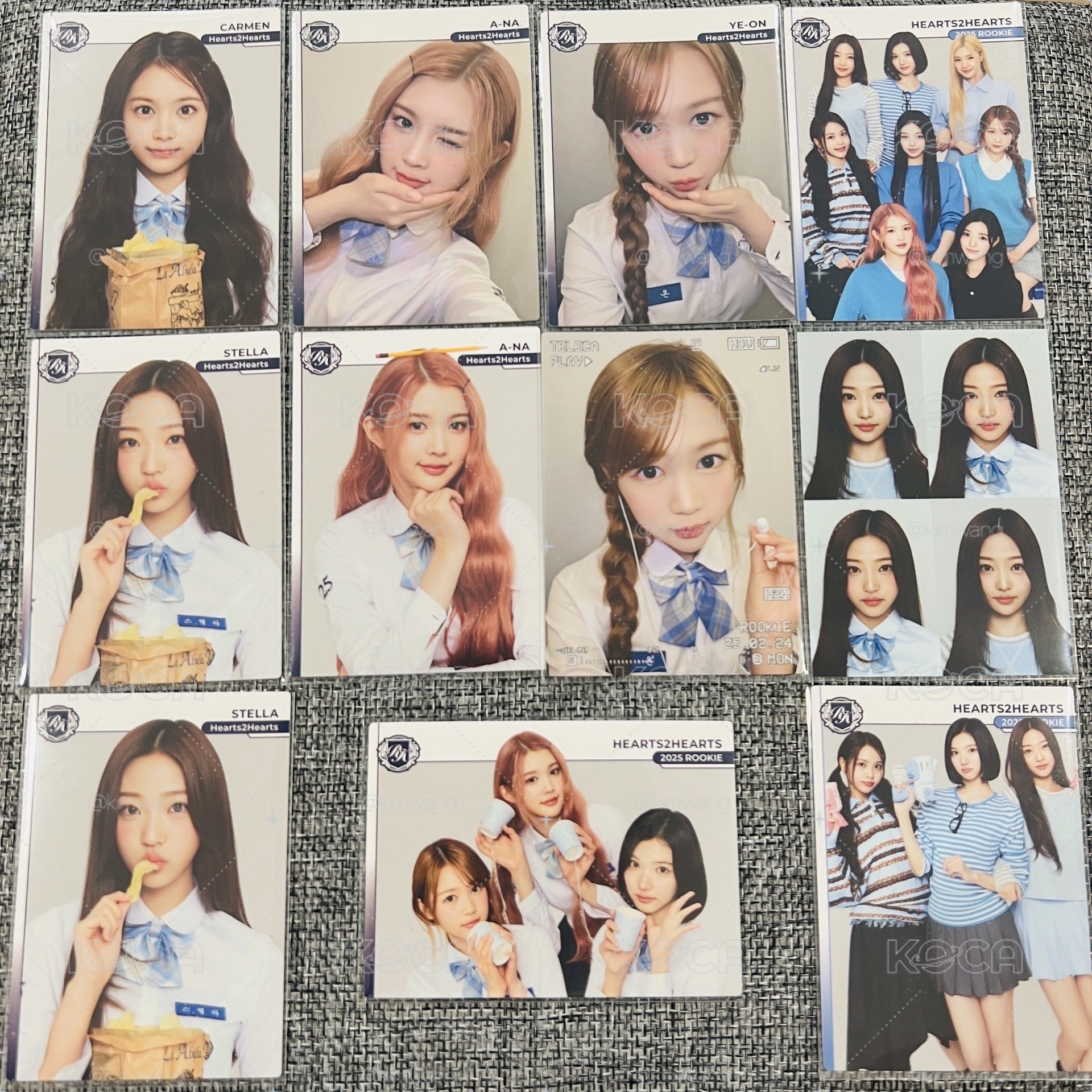 HEART2HEARTS 2025 K-POP ROOKIE小卡 11張合售