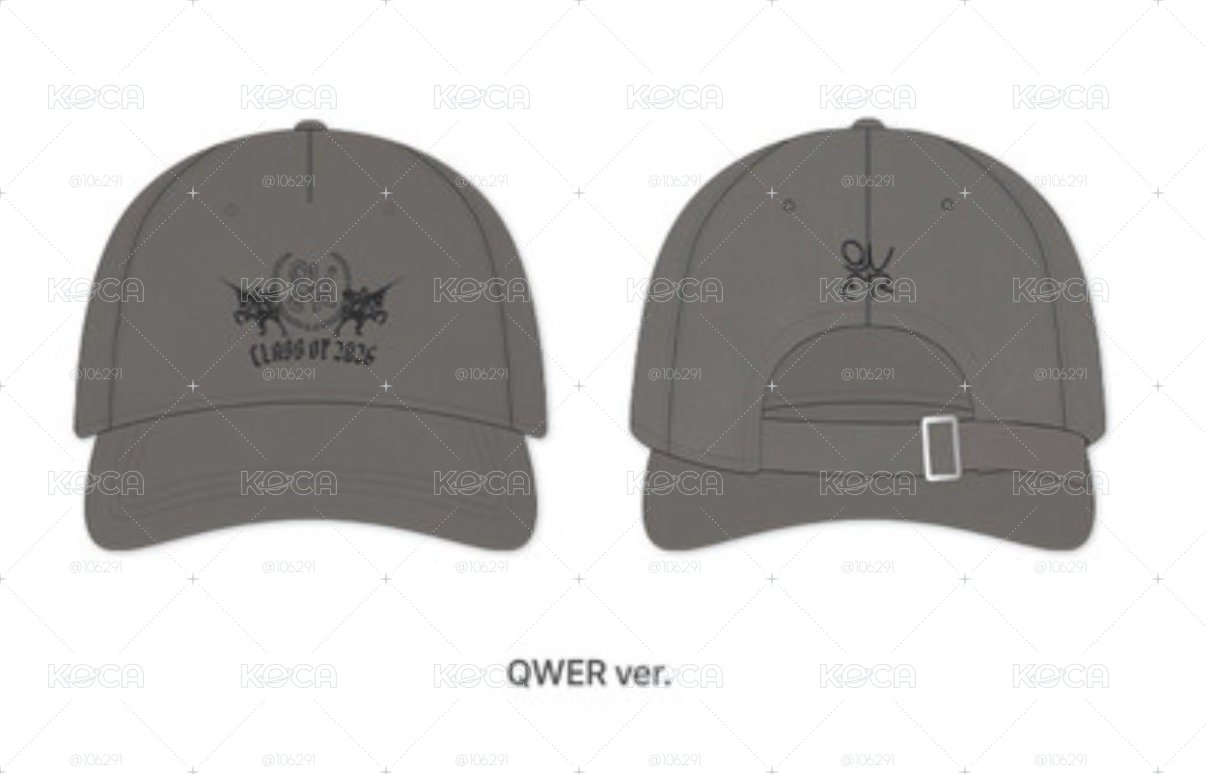 快閃店 灰色 棒球帽 QWER款