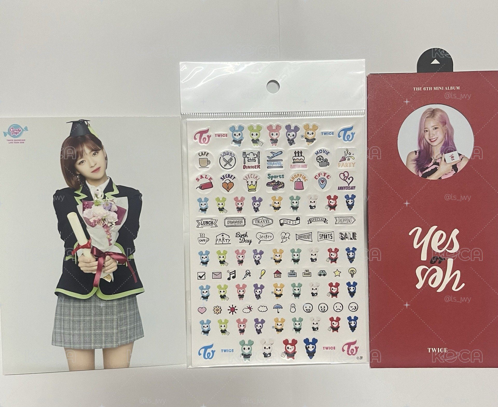 TWICE 明信片 貼紙