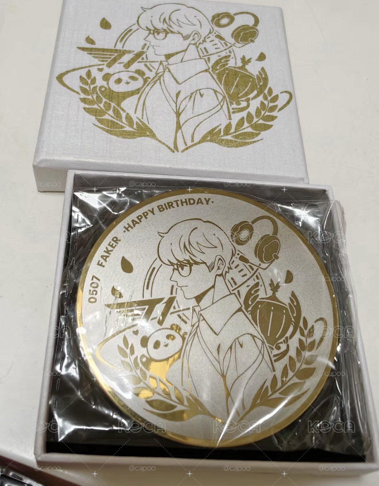 T1 faker 生日金屬徽章