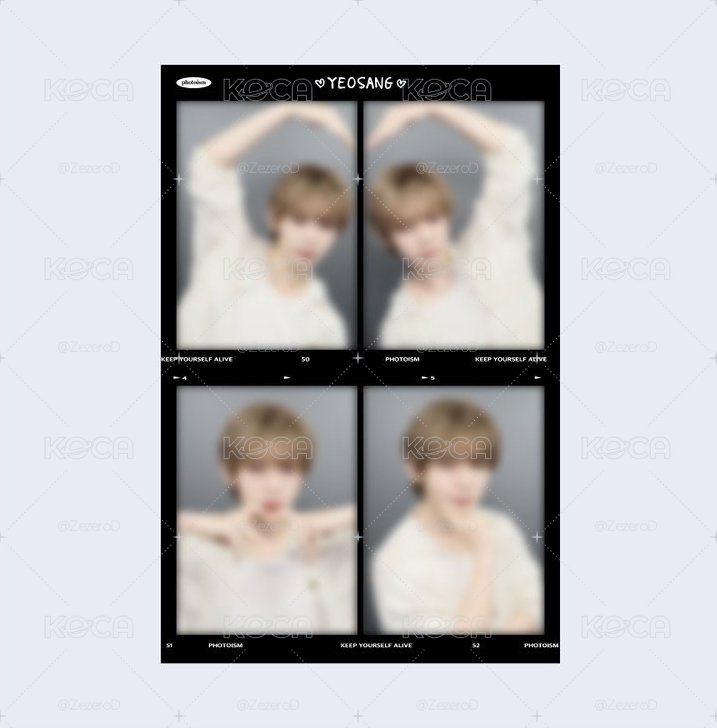 (接單到7/7）ATEEZ YEOSANG X snapism 人生四格卡 貼紙 代印