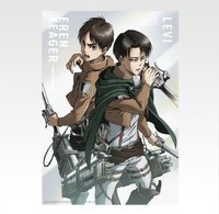 進擊的巨人~野獸巨人我來解決~ 海報 F賞 | 艾連×里維雙人款
