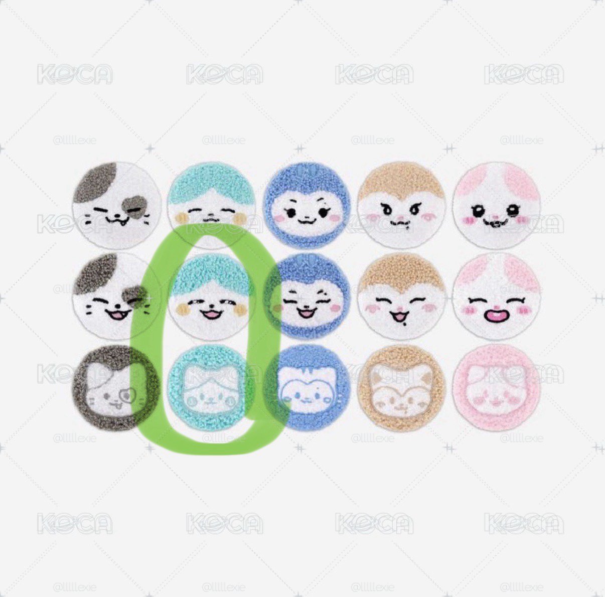 粒徽章組合