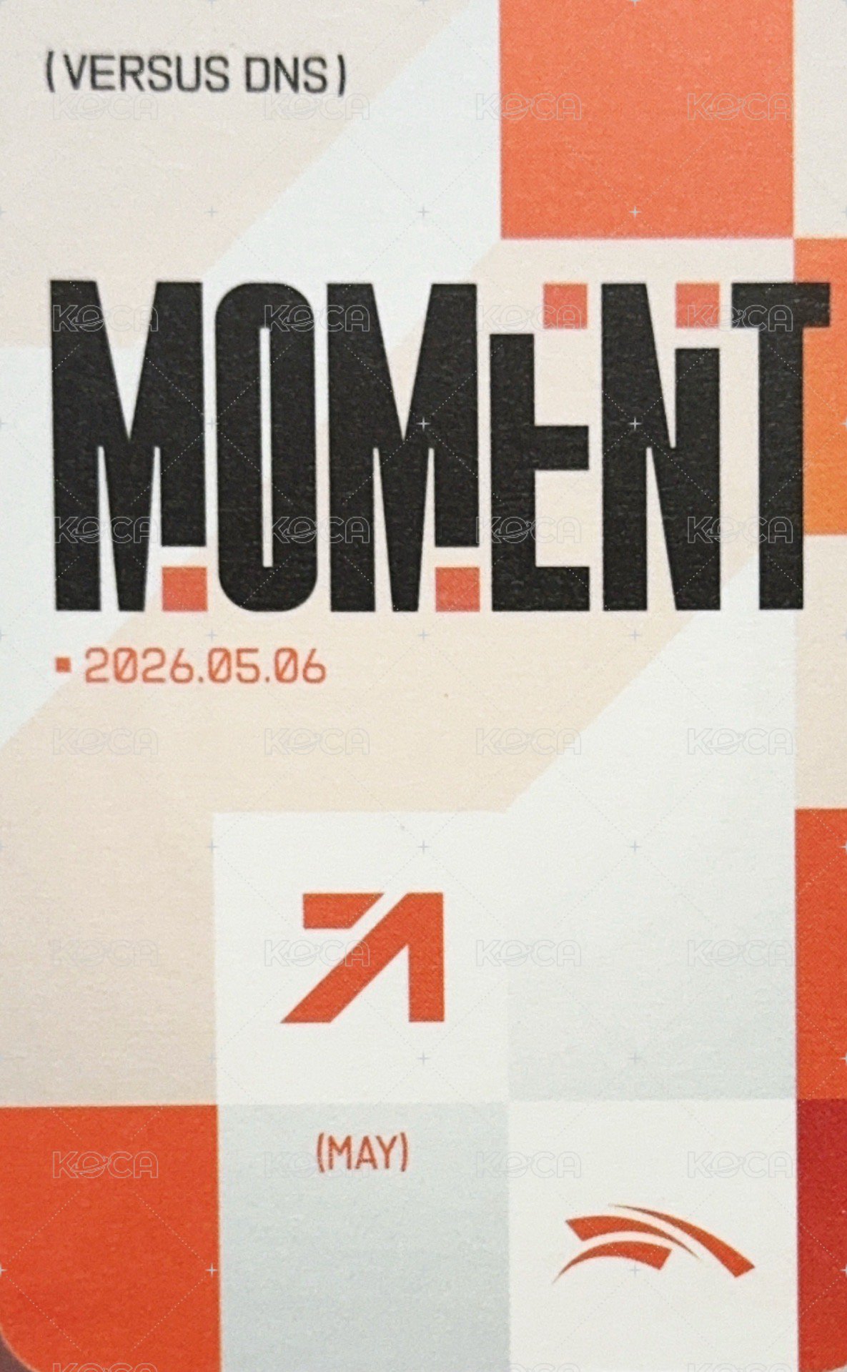 26HLE 會員 五月 會員禮卡 moment 背面