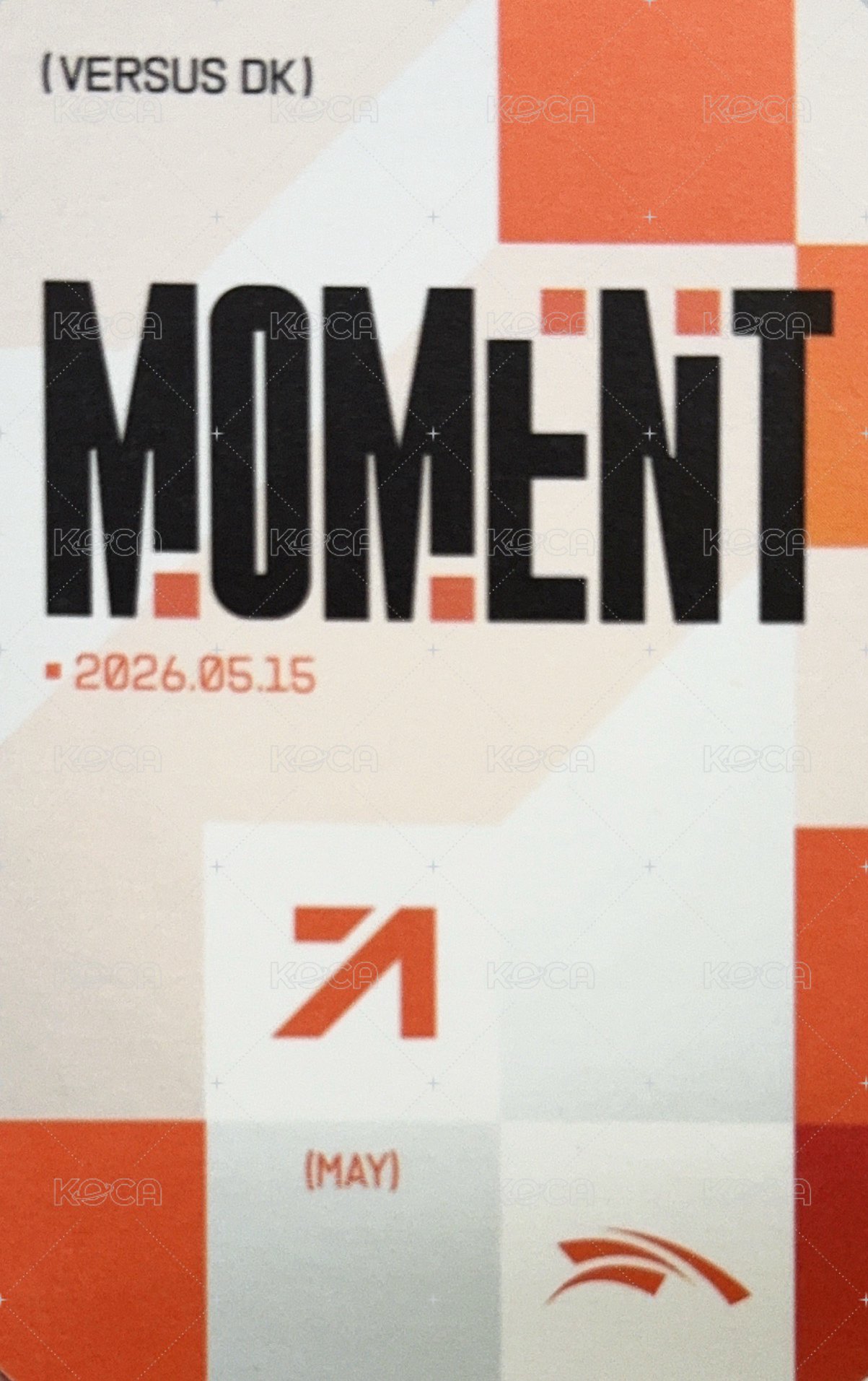 26HLE 會員 五月 會員禮卡 moment 背面