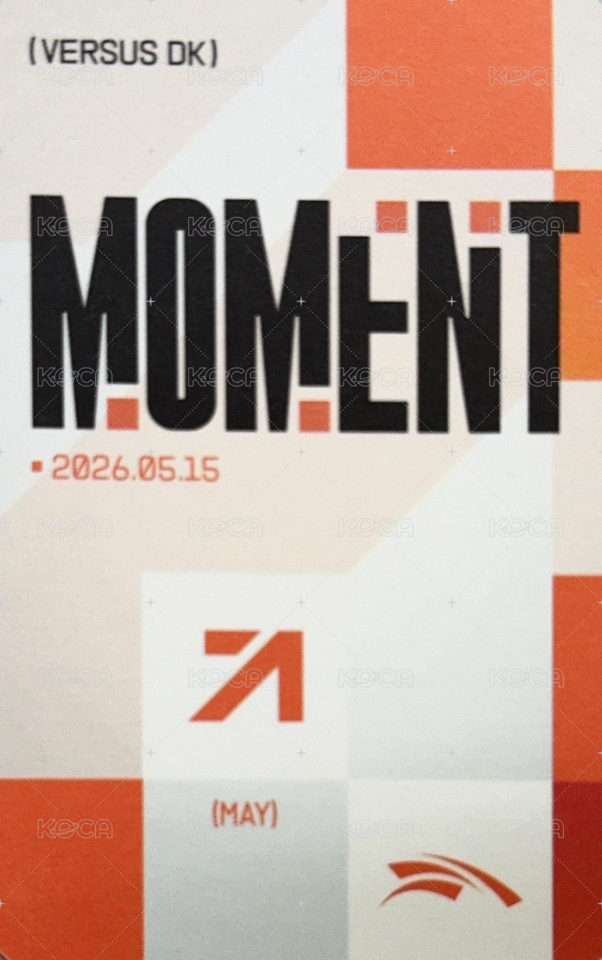 26HLE 會員 五月 會員禮卡 moment 背面