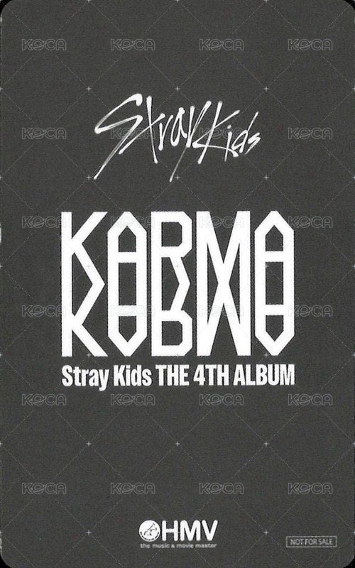 KARMA hmv A版 特典卡  背面