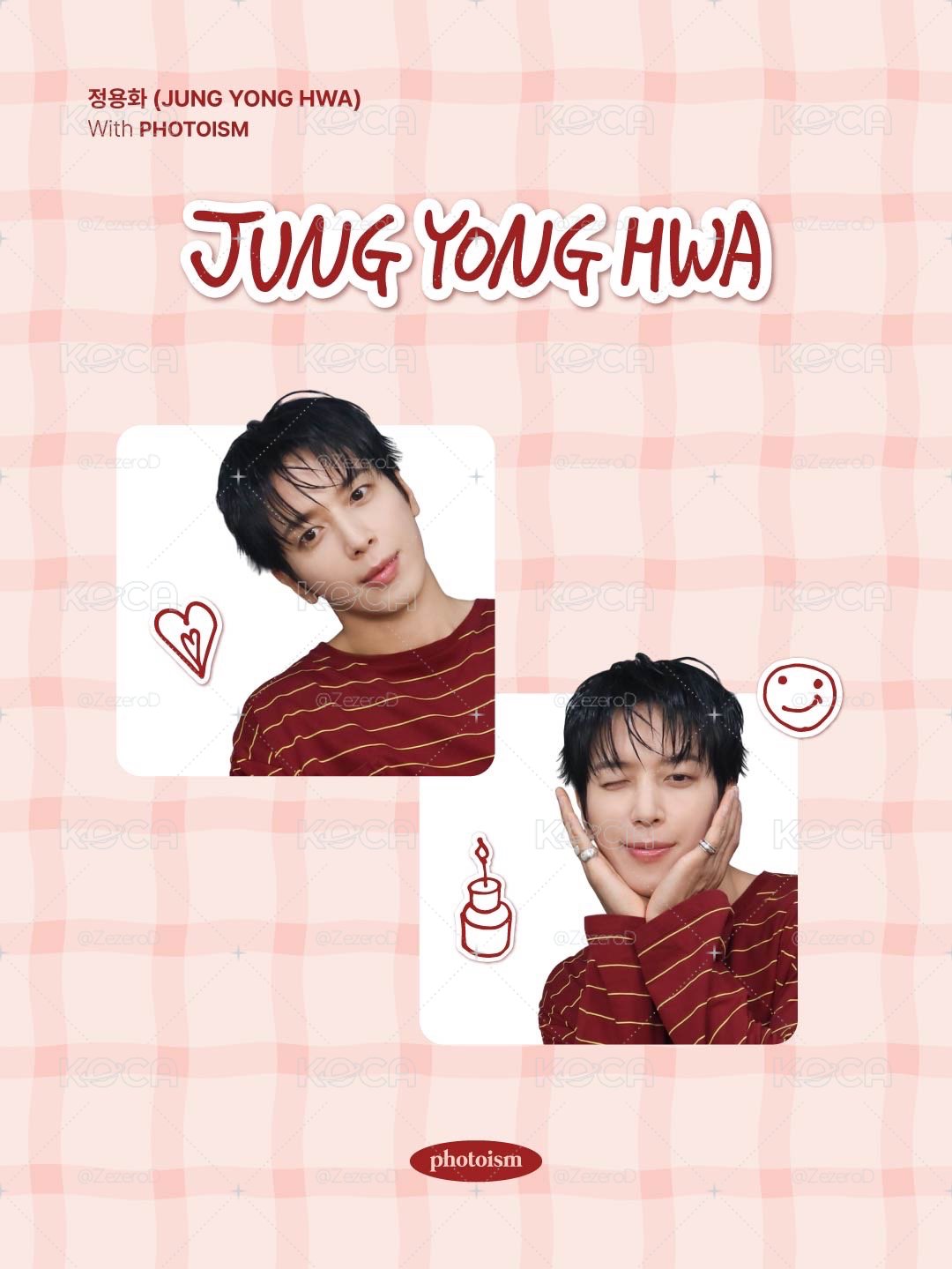 (接單到7/7）JUNG YONG HWA X photoism 人生四格卡 代印 