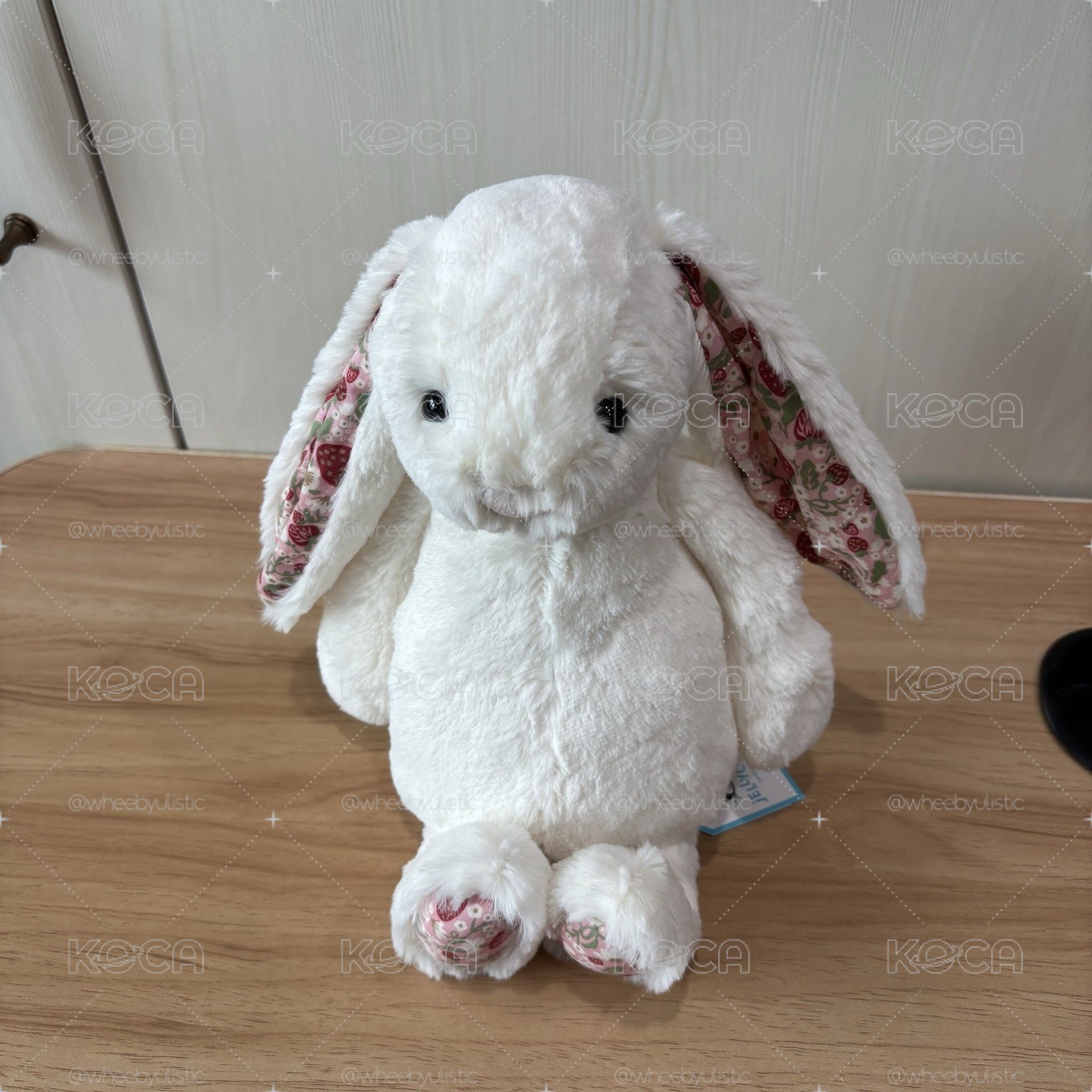 Jellycat 31cm 乳白色草莓碎花邦尼兔