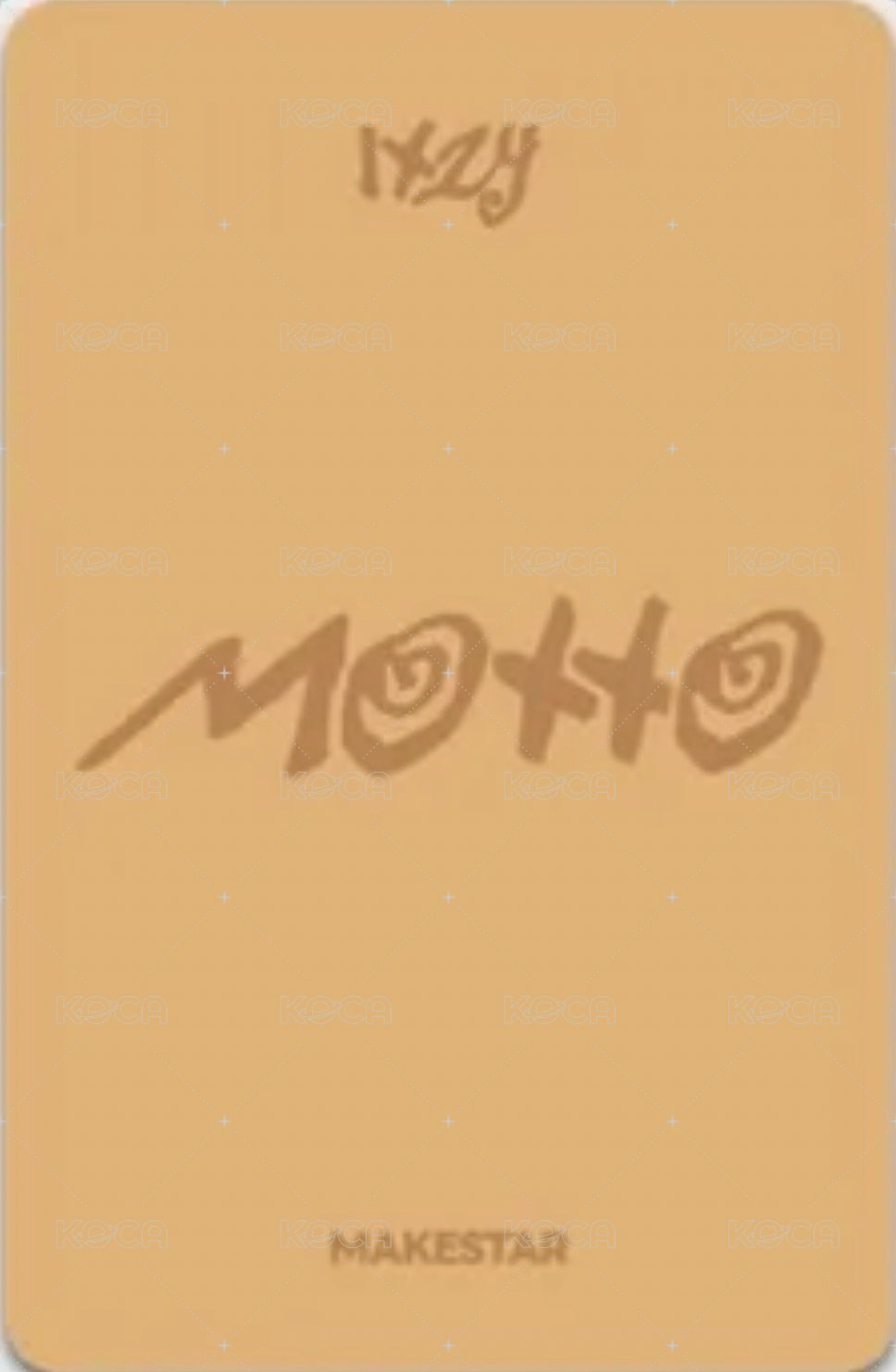 Motto ms 上海 中簽卡 抽選卡 捧臉 背面