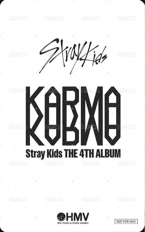 KARMA hmv B版 幸運卡  背面