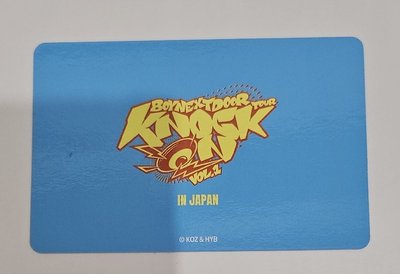 BOYNEXTDOOR Knock On Vol.1 巡迴演唱會 團卡 