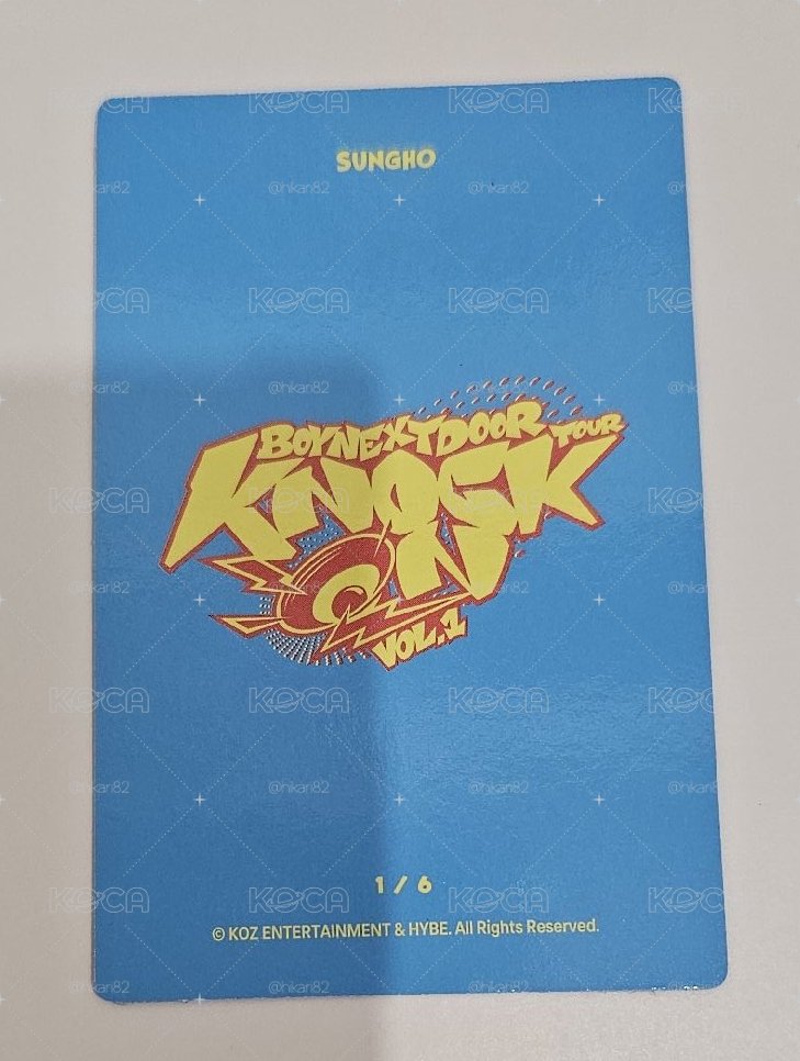 BOYNEXTDOOR Knock On Vol.1 巡迴演唱會 SUNGHO 