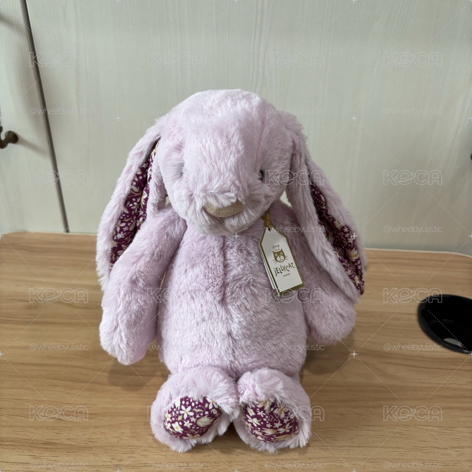 Jellycat 金標紫碎花兔