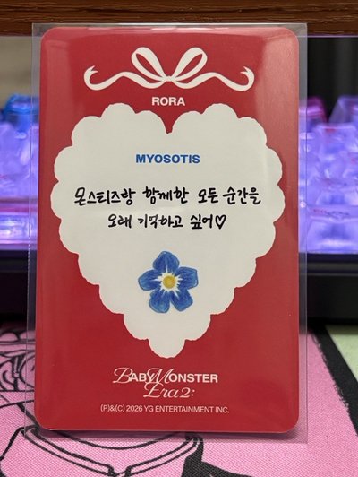 Rora 二週年回憶紀念寫真 專輯卡 手寫自拍卡