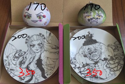妓夫太郎努努、墮姬+妓夫太郎盤子、糰子
