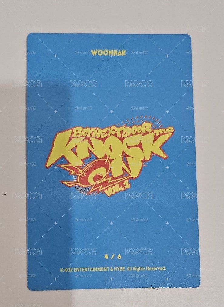 BOYNEXTDOOR Knock On Vol.1 巡迴演唱會 WOONHAK 